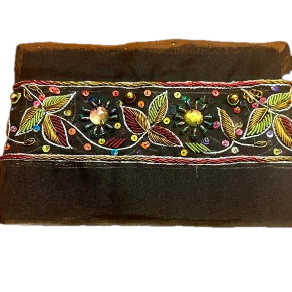 NWT 46” x 4” Organza beaded trim - Picture 2 of 11